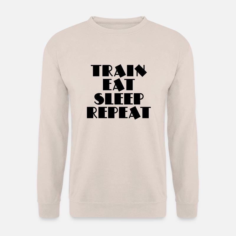 Train, eat, sleep, repeat - Unisex Pullover - Sand
