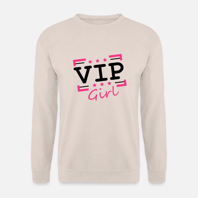 stempel_cool_design_vip_girl_maedchen_fr - Unisex Pullover - Sand