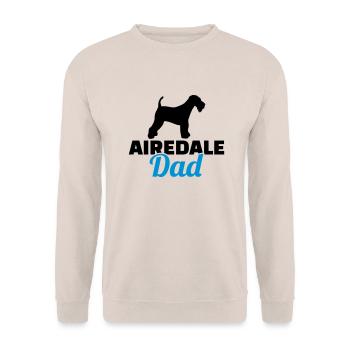 Airedale Terrier - Unisex Sweatshirt - sand - Front - Alina (178cm) & Michal (187cm)