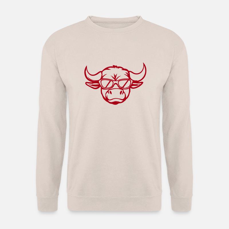 stier comic gesicht - Unisex Pullover - Sand