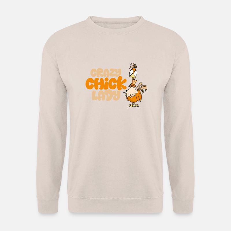 Crazy Chick Lady - Unisex Pullover - Sand