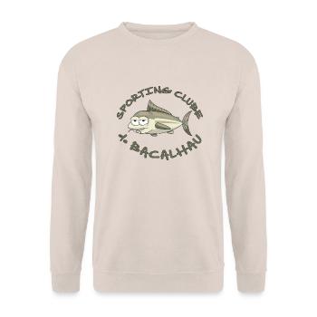 BACALHAU - Sweat-shirt Unisexe - sable - Devant - Alina (178cm) & Michal (187cm)