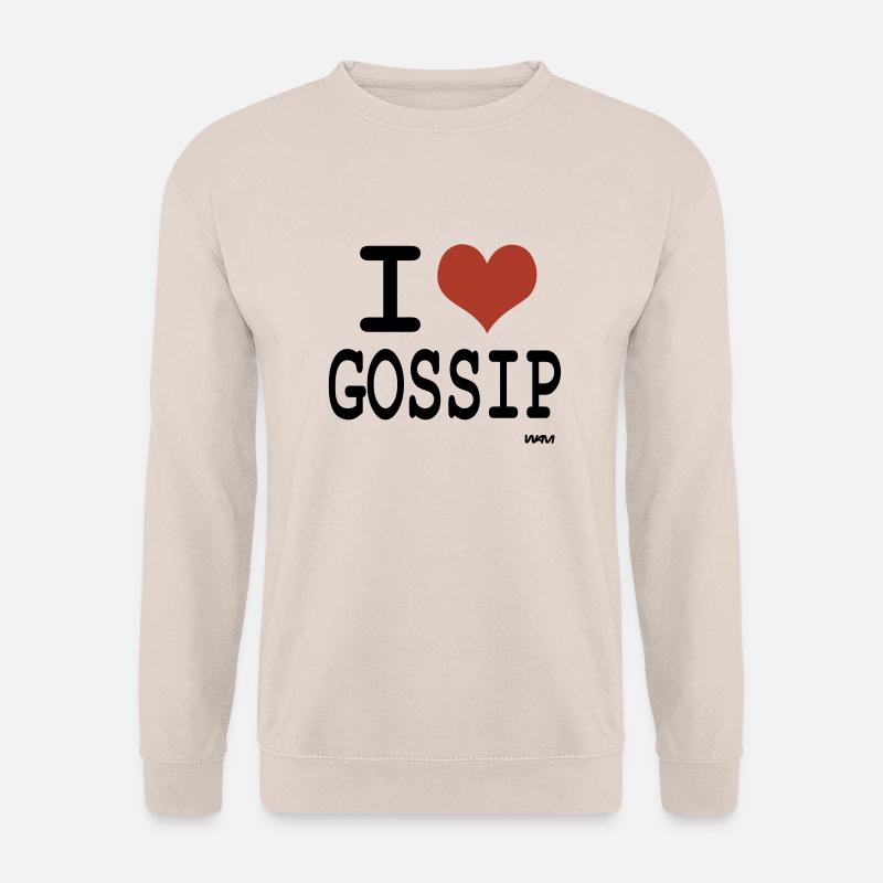 i love gossip - Unisex Pullover - Sand