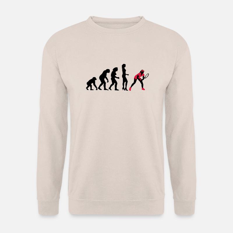evolution_female_tennis_2c - Unisex Pullover - Sand