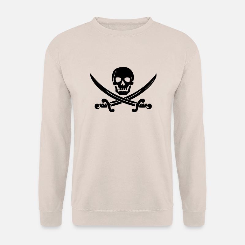 Totenkopf Säbel Pirat - Unisex Pullover - Sand