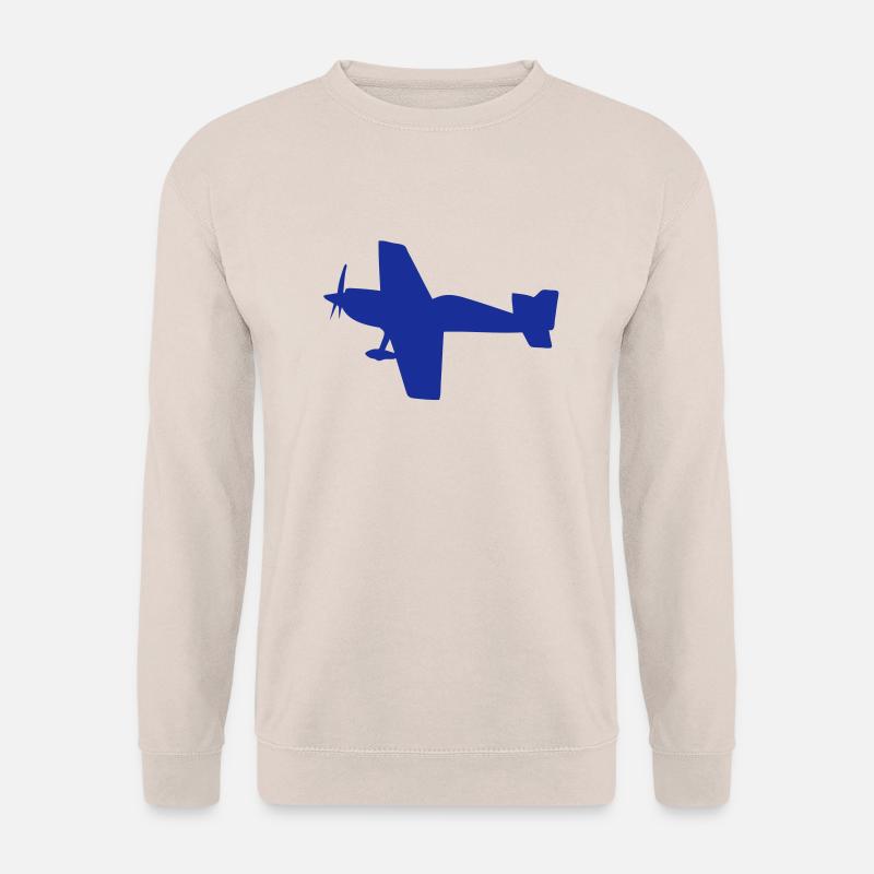 Flugzeug Kunstflugzeug aerienne4 flugzeu - Unisex Pullover - Sand