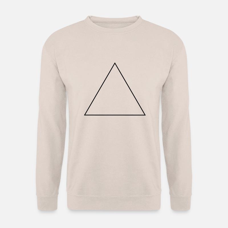 Triangle / / isosceles equilateral / / frame - Unisex Sweatshirt - sand