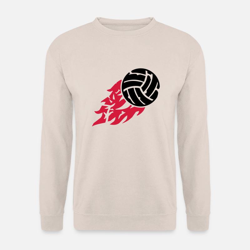 volleyball_fire_ga2 - Unisex Pullover - Sand