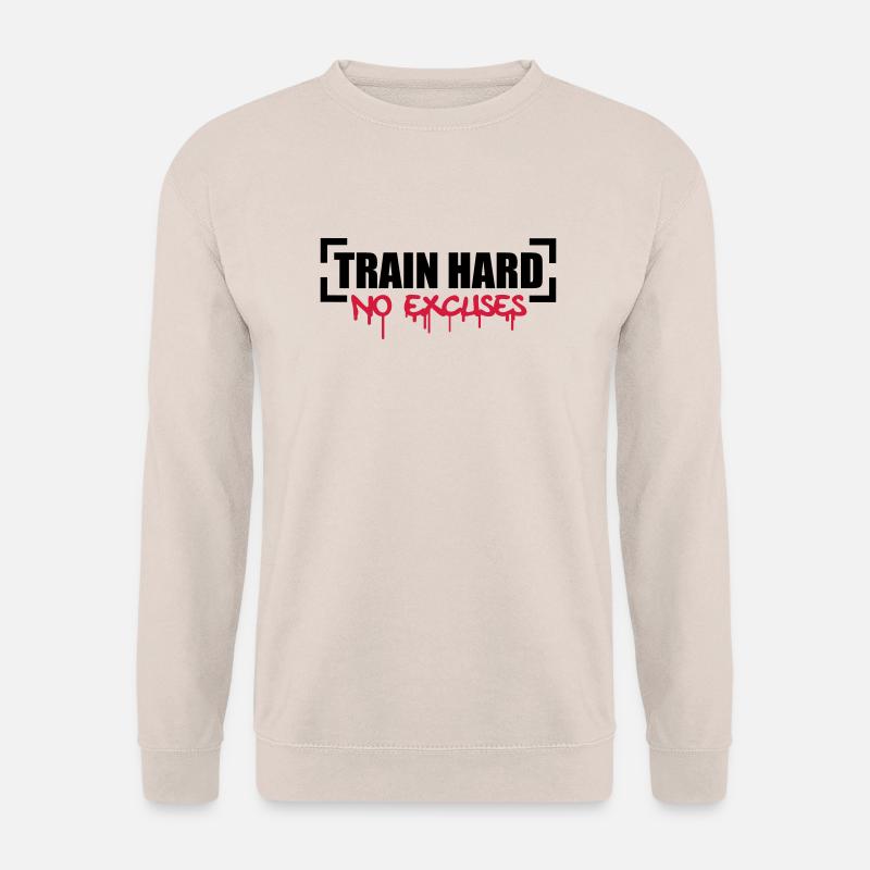 Train Hard No Excuses - Unisex Pullover - Sand