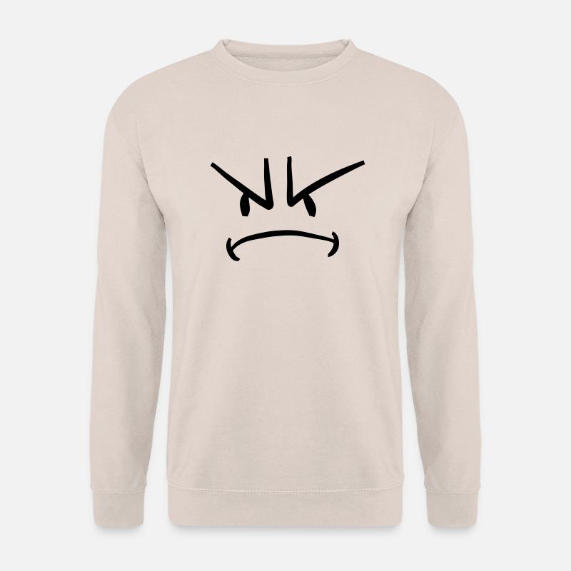 Böses Wütendes Gesicht - Unisex Pullover - Sand
