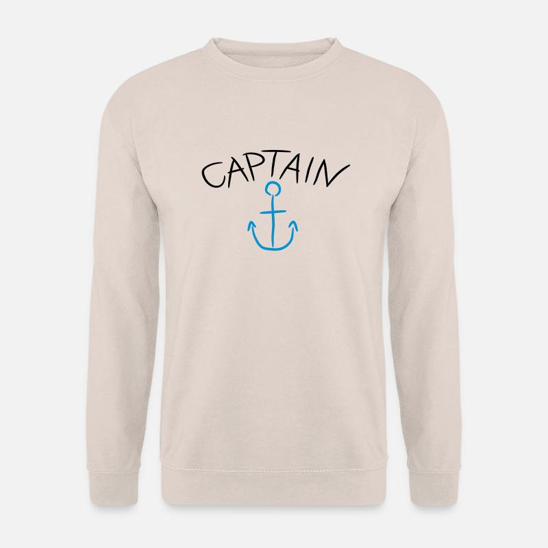 Captain Anchor Comic Logo - Unisex Pullover - Sand