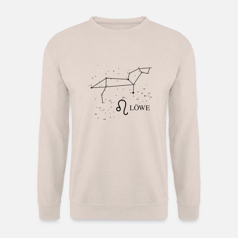 Tierzeichen Löwe mit Sternbild - Unisex Pullover - Sand