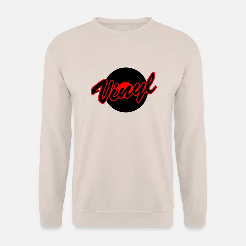 Vinyl mit Platte - Unisex Pullover - Sand
