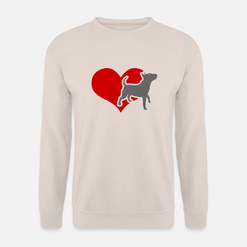 dogs_bullyheart - Unisex Pullover - Sand