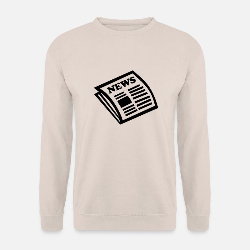 Zeitung - Nachrichten - Unisex Pullover - Sand