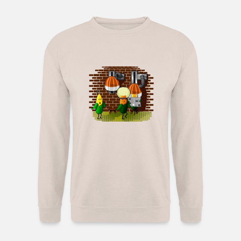PopCorn-Barber-Lustige - Unisex Pullover - Sand