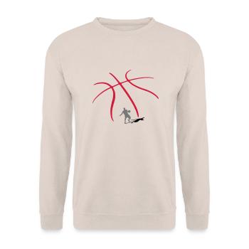 Basket-ball Basketball Basket - Sweat-shirt Unisexe - sable - Devant - Alina (178cm) & Michal (187cm)