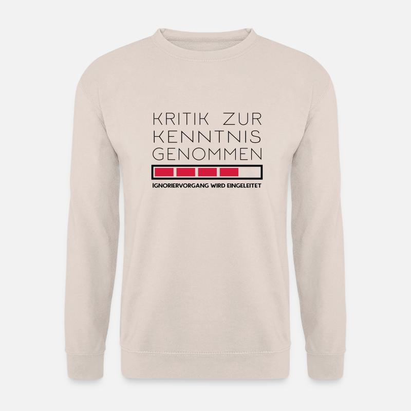 Nicht kritikfähig - Unisex Pullover - Sand