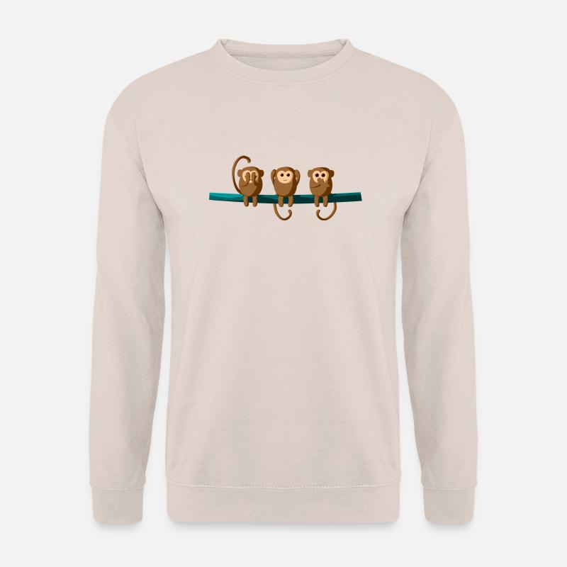 3 Baby Affen - Unisex Pullover - Sand
