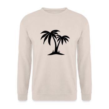 Palm - Sweat-shirt Unisexe - sable - Devant - Alina (178cm) & Michal (187cm)