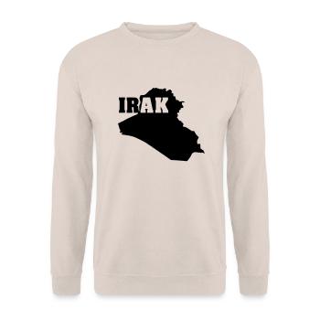 Irak (ID: 002004) - Sweat-shirt Unisexe - sable - Devant - Alina (178cm) & Michal (187cm)