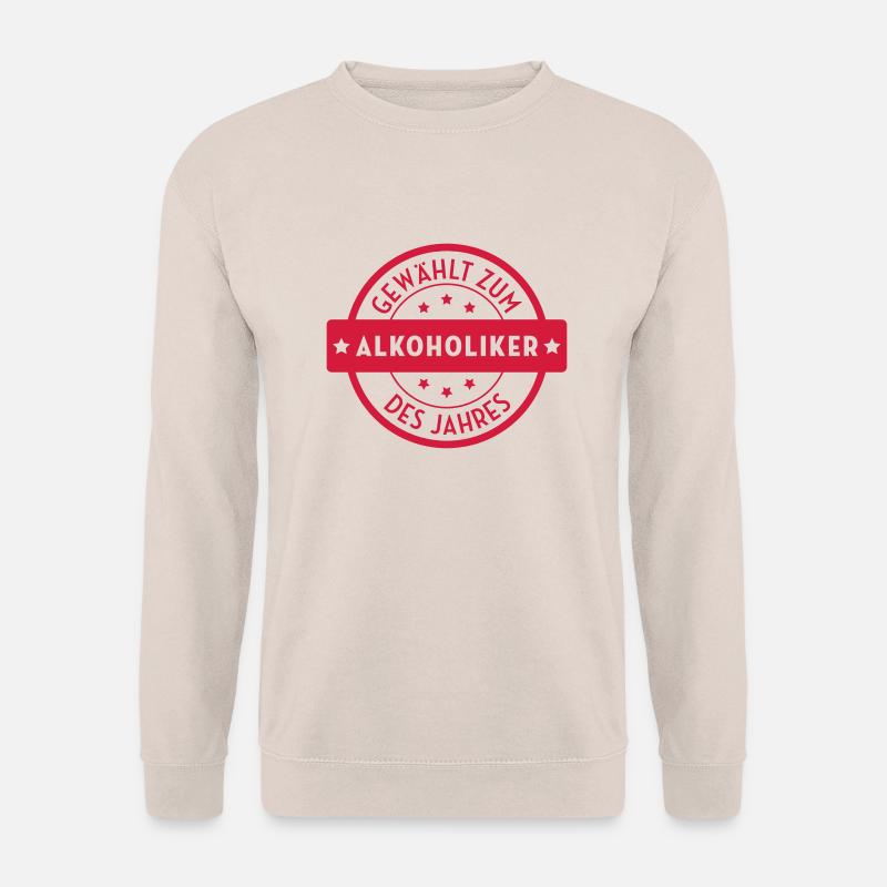 Alkohol - Alkoholiker - Alkoholikerin - Aperitif - Unisex Pullover - Sand
