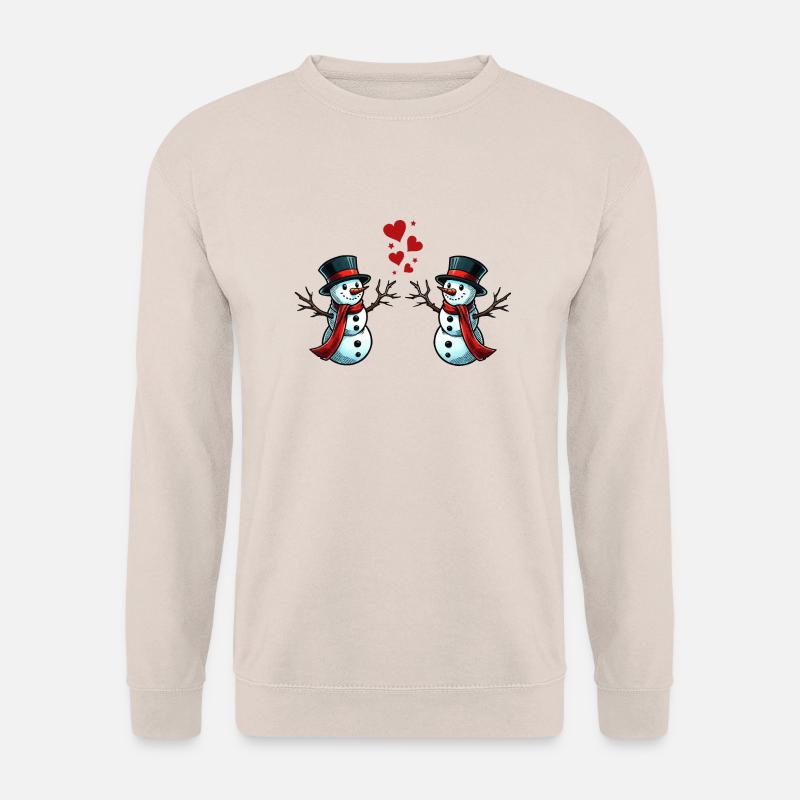 schneemann love - Unisex Pullover - Sand
