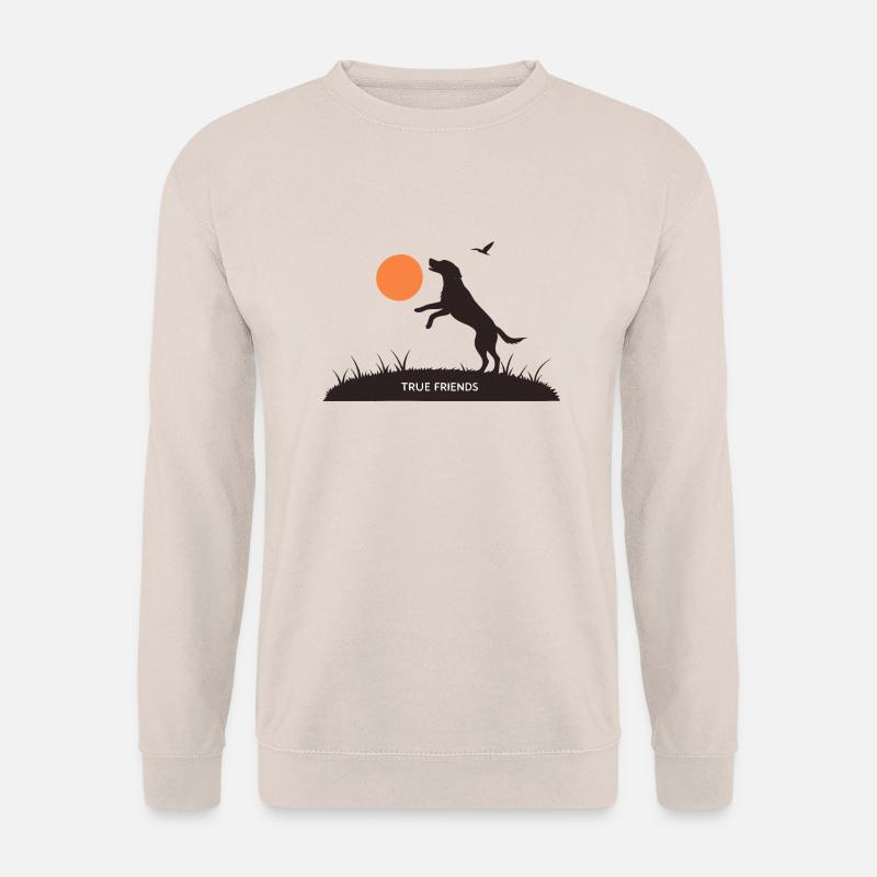 HUND, WAHRE FREUNDE - Unisex Pullover - Sand