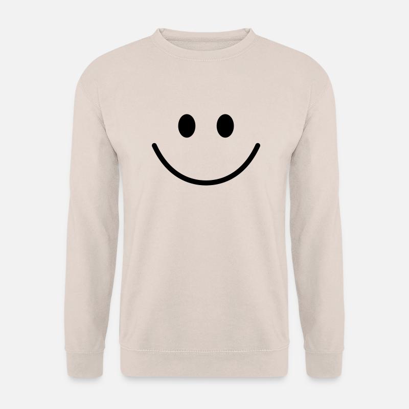 lachendes Gesicht - Unisex Pullover - Sand