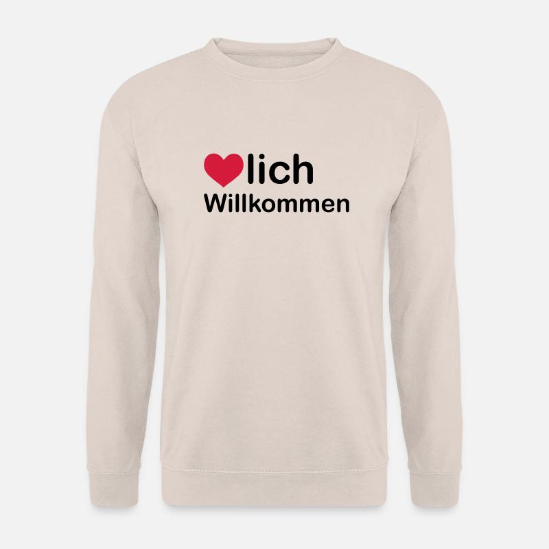 herzlich willkommen - Unisex Pullover - Sand