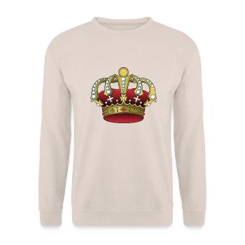 Krone - Unisex Pullover - Sand - Vorne - Alina (178cm) & Michal (187cm)