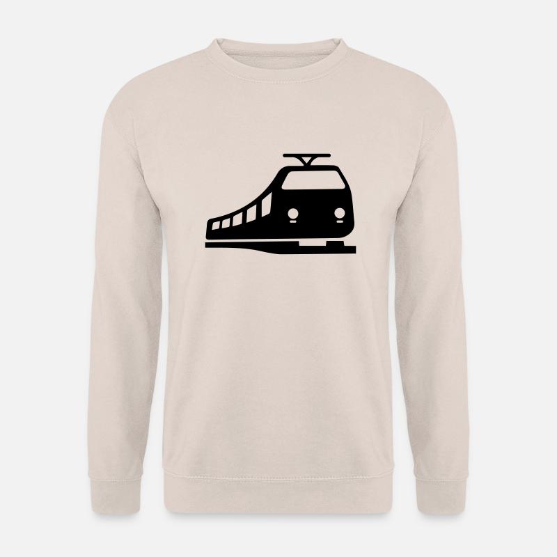 Train Silhouette - Unisex Pullover - Sand