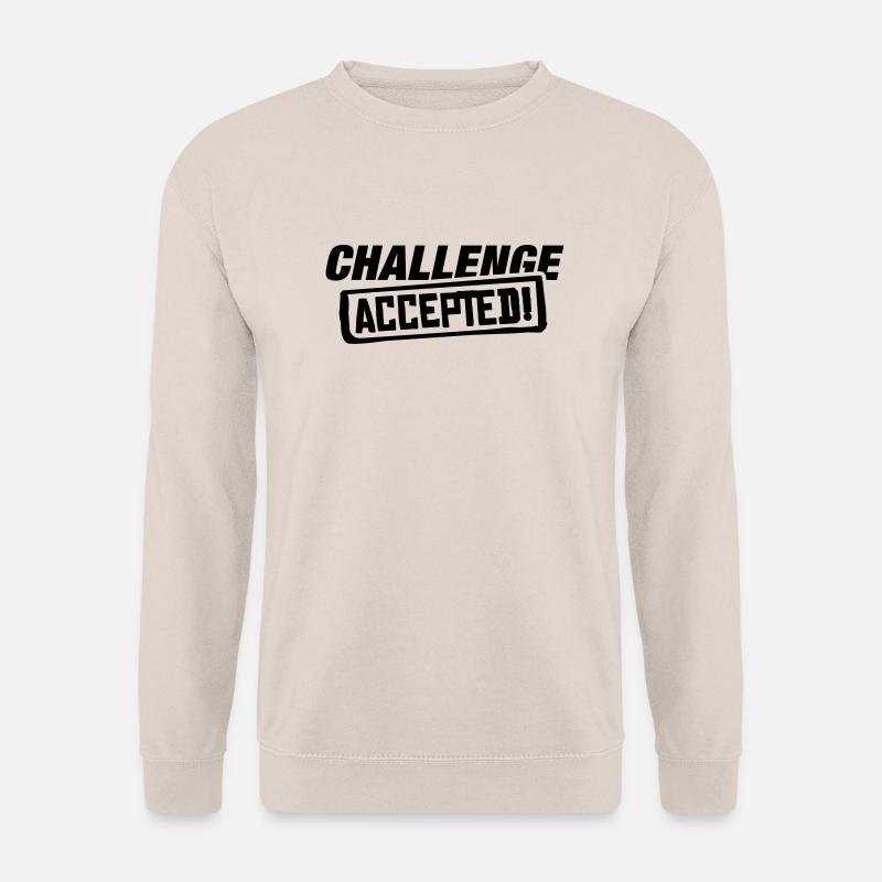 challenge_accepted_ak1 - Unisex Sweatshirt - sand