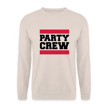 Party Crew Design - Unisex Sweatshirt - sand - Front - Alina (178cm) & Michal (187cm)