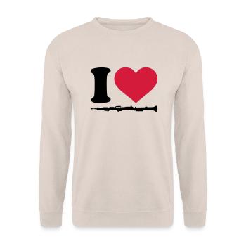 Oboe - Unisex Pullover - Sand - Vorne - Alina (178cm) & Michal (187cm)