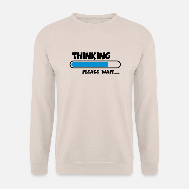 Thinking….please wait... - Unisex Sweatshirt - sand