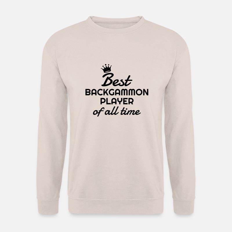 Backgammon / Spiel / Player / Schach - Unisex Pullover - Sand