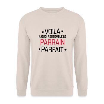 Parrain / Marraine / Filleule / Filleul - Sweat-shirt Unisexe - sable - Devant - Alina (178cm) & Michal (187cm)