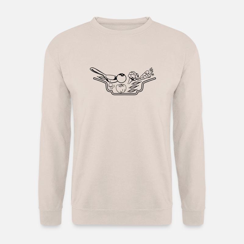 gemüse teller suppe - Unisex Pullover - Sand