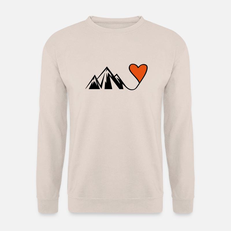 mountain heart - Unisex Pullover - Sand