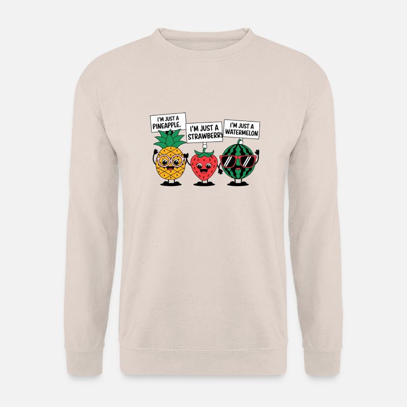 Ich bin nur eine Frucht - Unisex Pullover - Sand