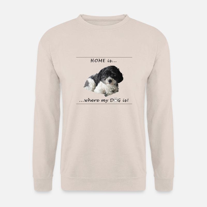 Home ist... where my dog is - Unisex Pullover - Sand