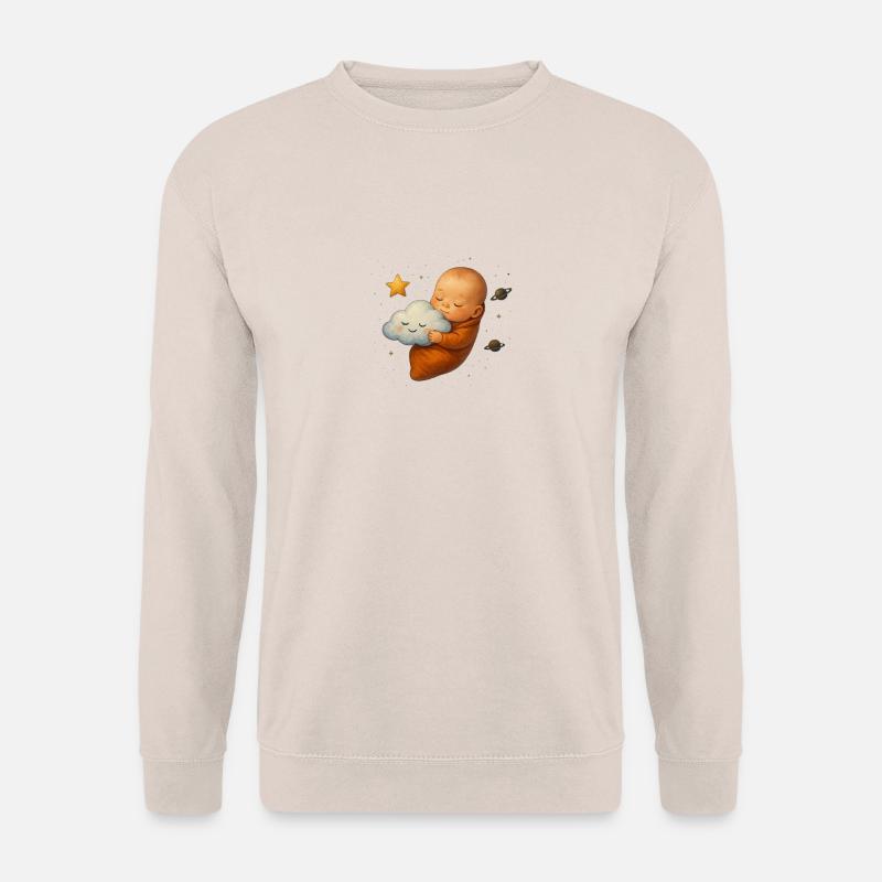 Neugeborendes kuschelt Wolke - Unisex Pullover - Sand
