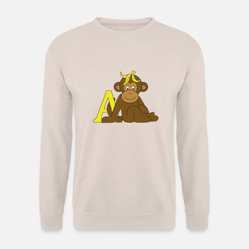 Affe mit A - Unisex Pullover - Sand