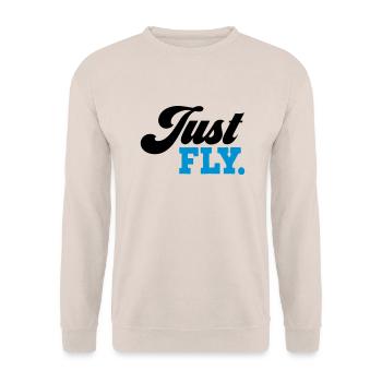 fliegen - Unisex Pullover - Sand - Vorne - Alina (178cm) & Michal (187cm)