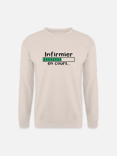 infirmier en cours - Sweat-shirt Unisexe - sable