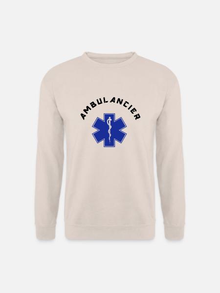 ambulancier logo - Sweat-shirt Unisexe - sable