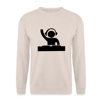 Dj - Unisex Pullover - Sand - Vorne - Alina (178cm) & Michal (187cm)