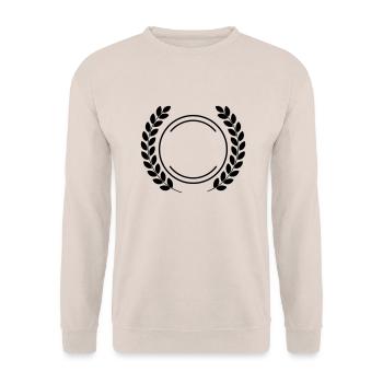 Junggesellenabschied Auszeichnung - Unisex Pullover - Sand - Vorne - Alina (178cm) & Michal (187cm)