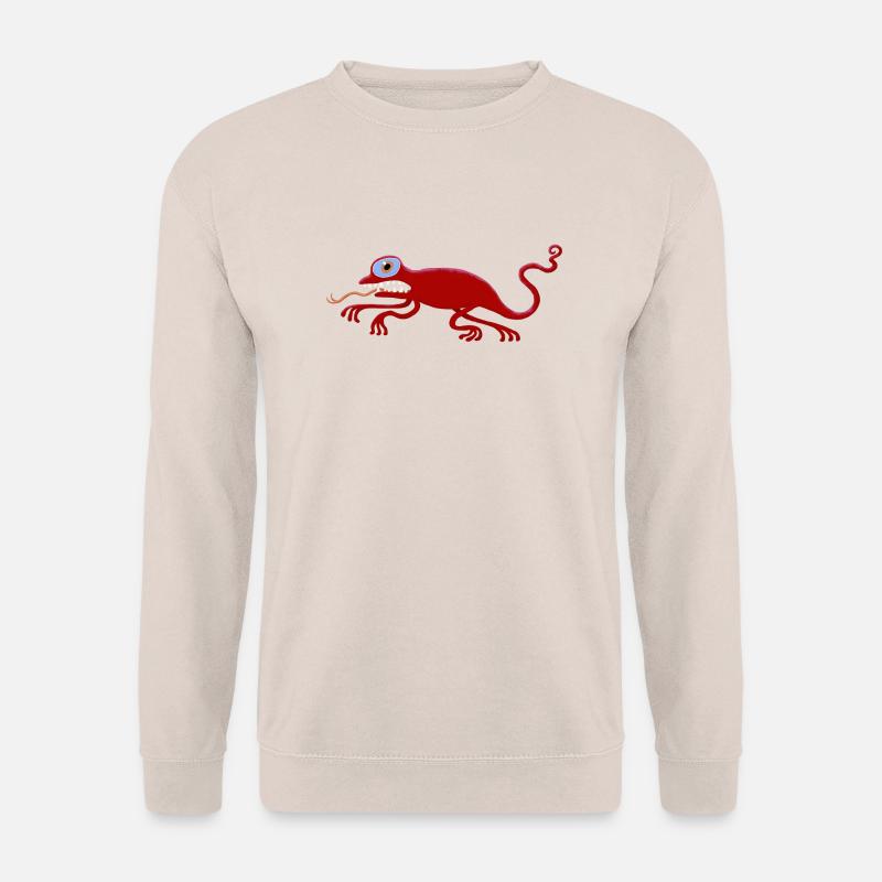 ulkige Echse-rot - Unisex Pullover - Sand